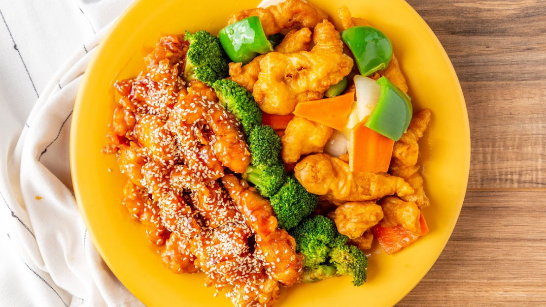 Sampler of Moon Wok dishes